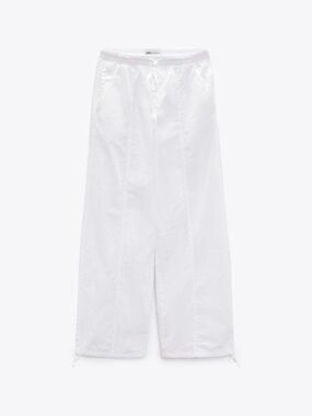 White Parachute Pants